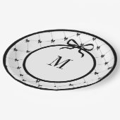 Stropdas een boog 9" Monogrammed Bord (Gekanteld)