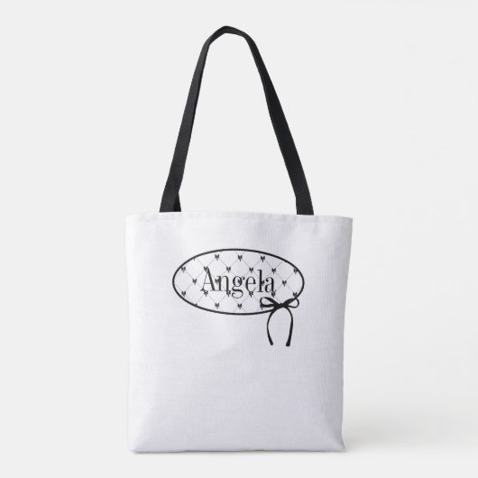 Stropdas een boog gepersonaliseerd Tas (Achterkant)