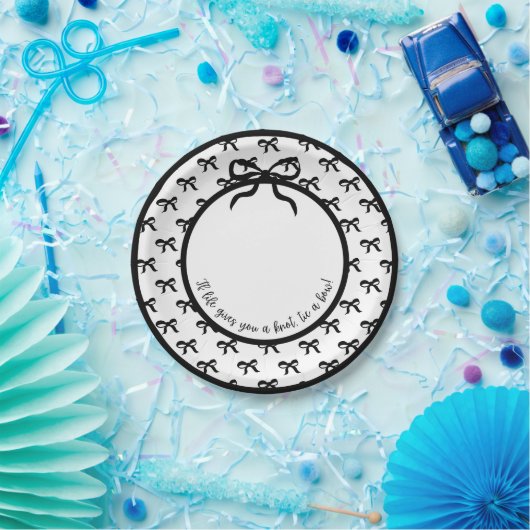 Stropdas een boog (grote bogen) 9" Bord (Feest)