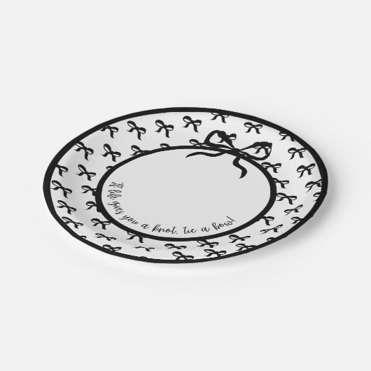 Stropdas een boog (grote bogen) 9" Bord (Gekanteld)