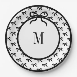 Stropdas een boog (grote boog) 9" Monogrammed Bord