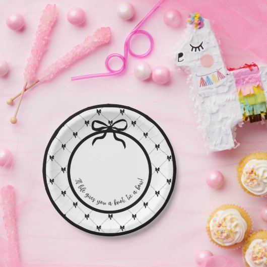 Stropdas een Bow 7" Bord (Feest)