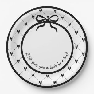 Stropdas een Bow 9" Party Bord