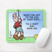 Stropdas een knoop en hou vol! muismat (Met muis)