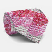 STROPDAS ÉÉN OP Bedazled Rhinestone Print Stropdas (Opgerold)