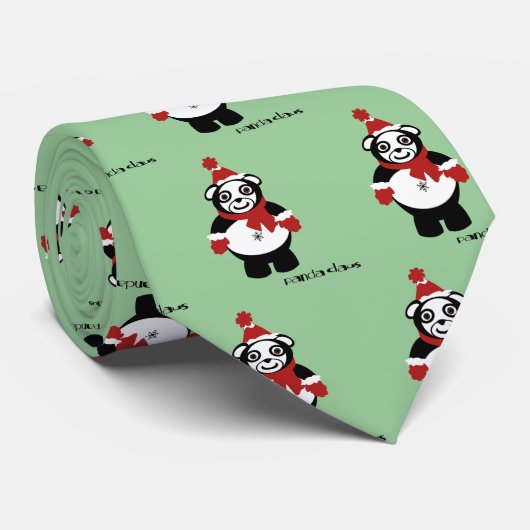 stropdas één op de panda claus (Opgerold)