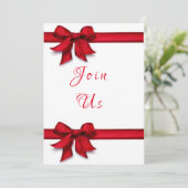 **STROPDAS EEN ROOD LINT OP JE FEESTJE** KERSTFEES KAART (Staand voorkant)