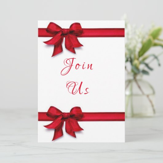 **STROPDAS EEN ROOD LINT OP JE FEESTJE** KERSTFEES KAART (Staand voorkant)