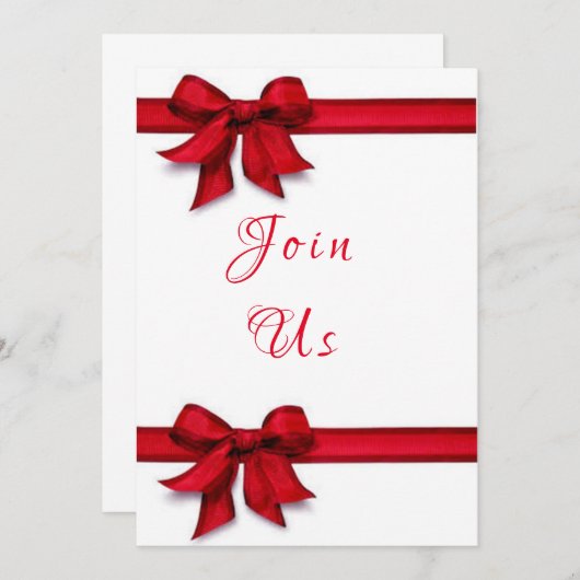 **STROPDAS EEN ROOD LINT OP JE FEESTJE** KERSTFEES KAART (Voorkant / Achterkant)