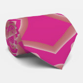 Stropdas, Een roze kleur stof print patroon ontwer Stropdas (Opgerold)