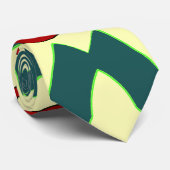 Stropdas, Een veelkleurig printpatroonontwerp Stropdas (Opgerold)