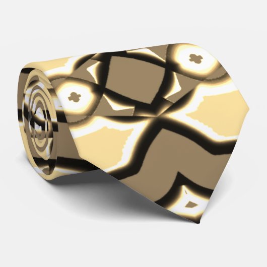 Stropdas, Een veelkleurig printpatroonontwerp Stropdas (Opgerold)