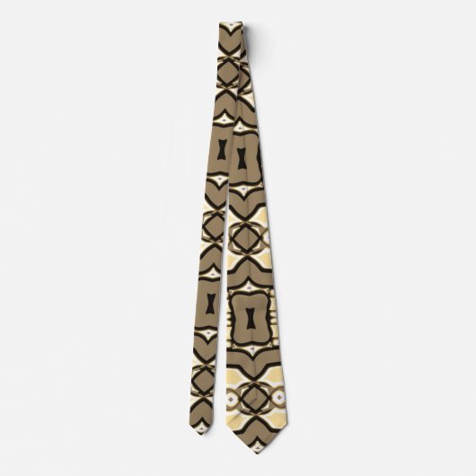 Stropdas, Een veelkleurig printpatroonontwerp Stropdas (Achterkant)