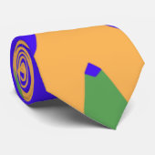 Stropdas, Een veelkleurig printpatroonontwerp Stropdas (Opgerold)