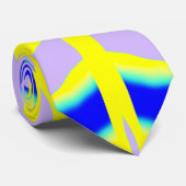 Stropdas, Een veelkleurig printpatroonontwerp Stropdas (Opgerold)