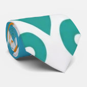 Stropdas, Een veelkleurig printpatroonontwerp Stropdas (Opgerold)