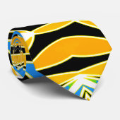 Stropdas, Een veelkleurig printpatroonontwerp Stropdas (Opgerold)