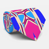Stropdas, Een veelkleurig printpatroonontwerp Stropdas (Opgerold)