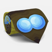 Stropdas, Een veelkleurig printpatroonontwerp Stropdas (Opgerold)