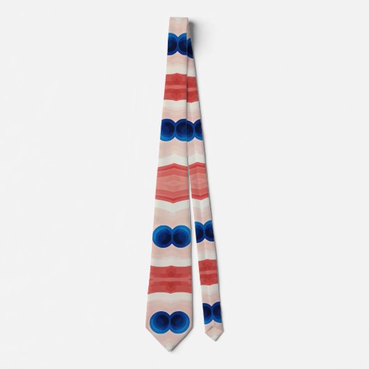 Stropdas, Een veelkleurig printpatroonontwerp Stropdas (Voorkant)
