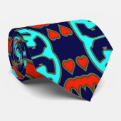 Stropdas, Een veelkleurig printpatroonontwerp Stropdas (Opgerold)