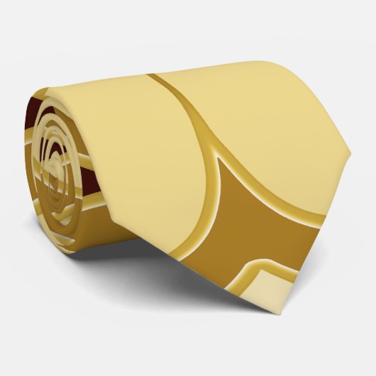 Stropdas, Een veelkleurig printpatroonontwerp Stropdas (Opgerold)