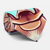 Stropdas, Een veelkleurig printpatroonontwerp Stropdas (Opgerold)