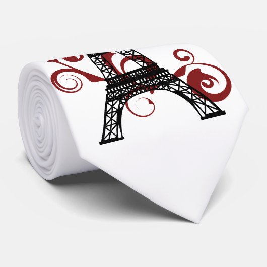Stropdas Eiffeltoren (Opgerold)