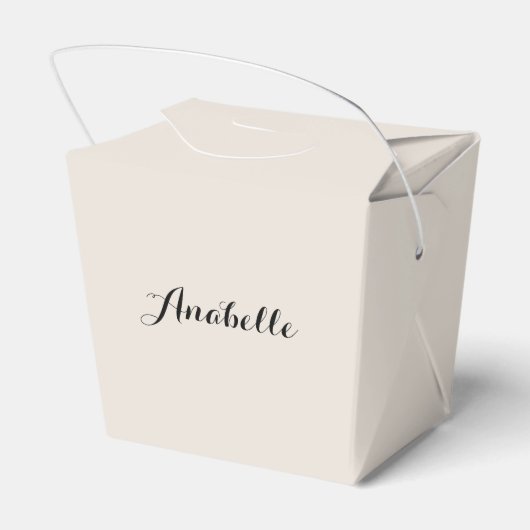 Stropdas en bril Hipster Brown Fox gepersonaliseer Bedankdoosjes (Achterkant)