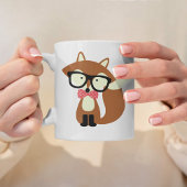 Stropdas en bril Hipster Brown Fox Mok