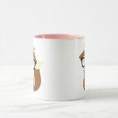 Stropdas en bril Hipster Brown Fox Mok (Midden)