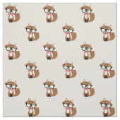 Stropdas en bril Hipster Brown Fox Stof (Swatch)