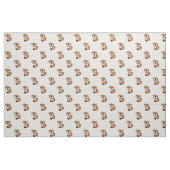 Stropdas en bril Hipster Brown Fox Stof (Fat Quarter)