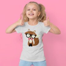 Stropdas en bril Hipster Brown Fox