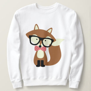 Stropdas en bril Hipster Brown Fox Trui