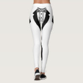 Stropdas en buis, zwart leggings (Achterkant)