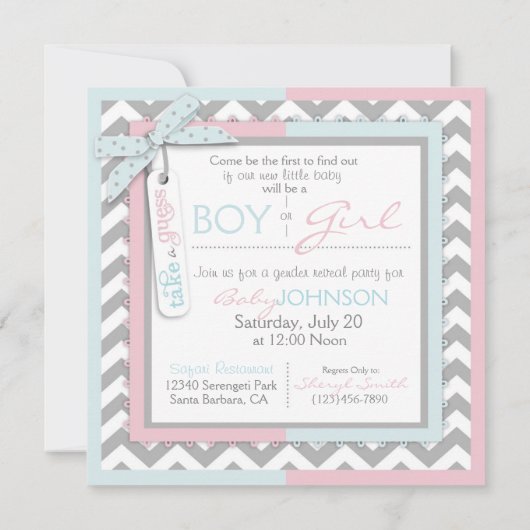 Stropdas- en Chevron-afdruk Kaart (Achterkant)