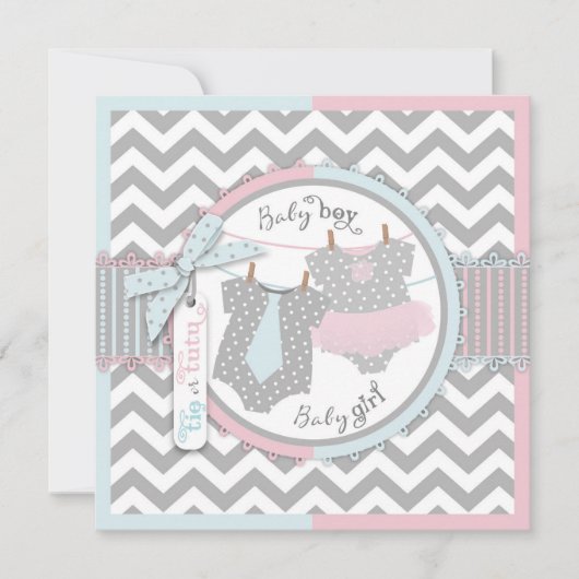 Stropdas- en Chevron-afdruk Kaart (Voorkant)