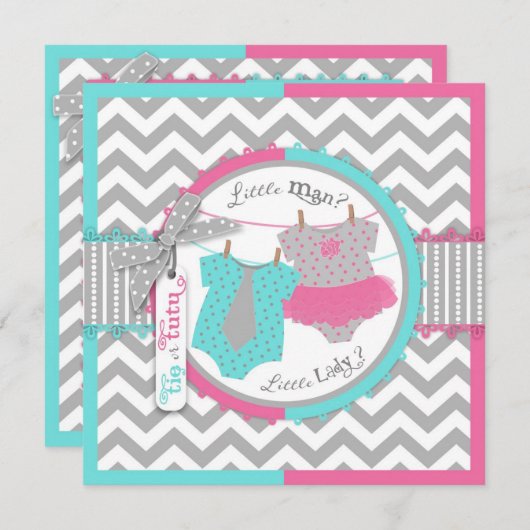 Stropdas- en Chevron-afdruk Kaart (Voorkant / Achterkant)