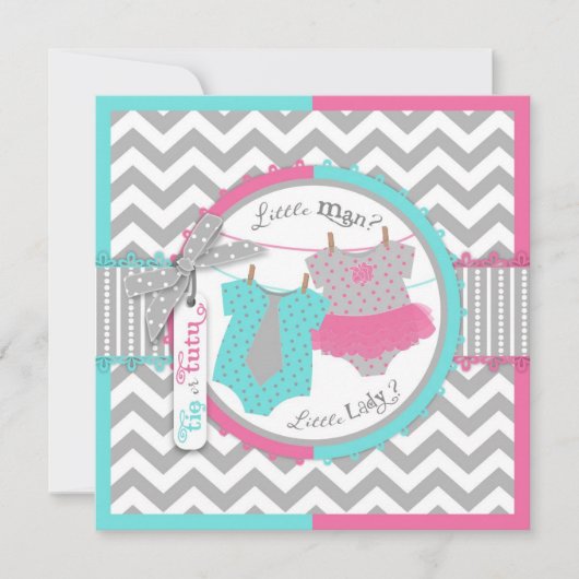 Stropdas- en Chevron-afdruk Kaart (Voorkant)