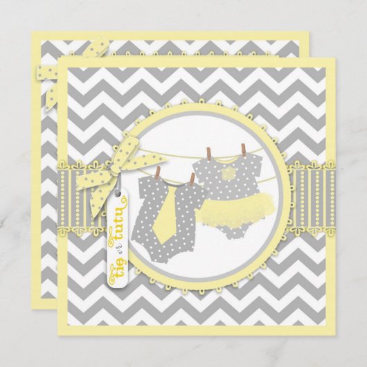 Stropdas- en Chevron-afdruk Kaart (Voorkant / Achterkant)