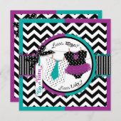 Stropdas- en Chevron-afdruk Kaart (Voorkant / Achterkant)