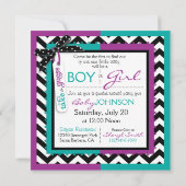 Stropdas- en Chevron-afdruk Kaart (Achterkant)