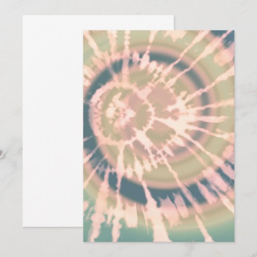 Stropdas en kleurstof bedankkaart (Voorkant / Achterkant)