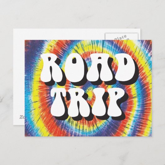 Stropdas- en kleurstofontwerp voor weggebruik briefkaart (Voorkant / Achterkant)