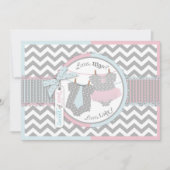 Stropdas en Tutu Gender onthullen Hartelijk dank Bedankkaart (Voorkant)