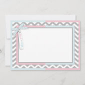 Stropdas en Tutu Gender onthullen Hartelijk dank Bedankkaart (Achterkant)