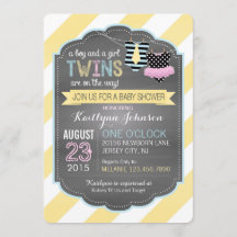 Stropdas en Tutu Twins Baby shower