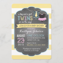 Stropdas en Tutu Twins Baby shower
