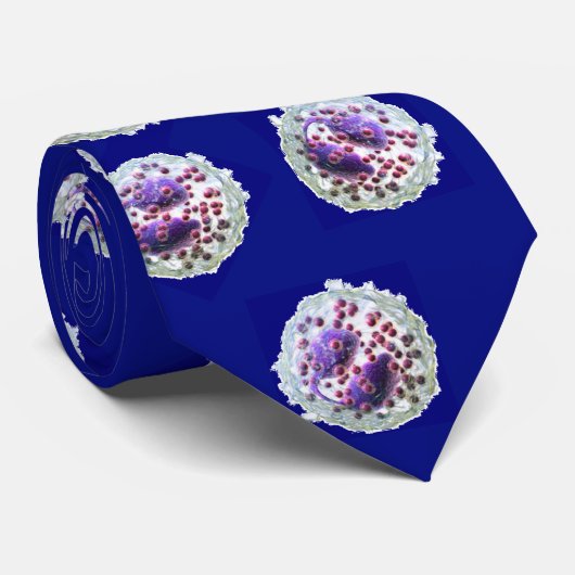 stropdas - Eosinofilie op blauw (Opgerold)
